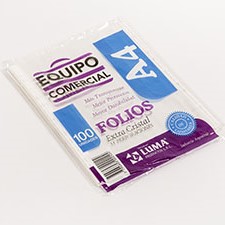 FOLIOS LUMA A4 EXTRA CRISTAL x 100 u.