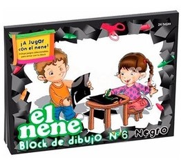 BLOCK DE DIBUJO NEGRO Nº6 EL NENE