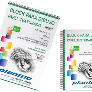 BLOCK PARA DIBUJO PLANTEC A4 PAPEL TEXTURADO