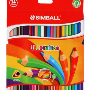 LAPICES DE COLORES LARGOS SIMBALL INNOVATION x 24
