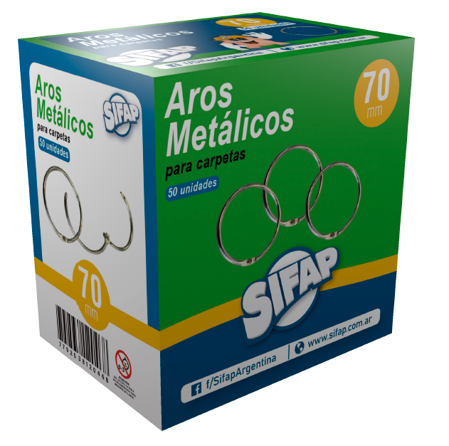 ARO PARA CARPETA DE METAL 70 mm.