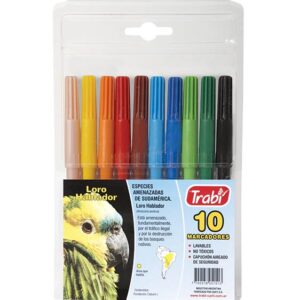 MARCADORES LARGOS TRABI JUNIOR x 10