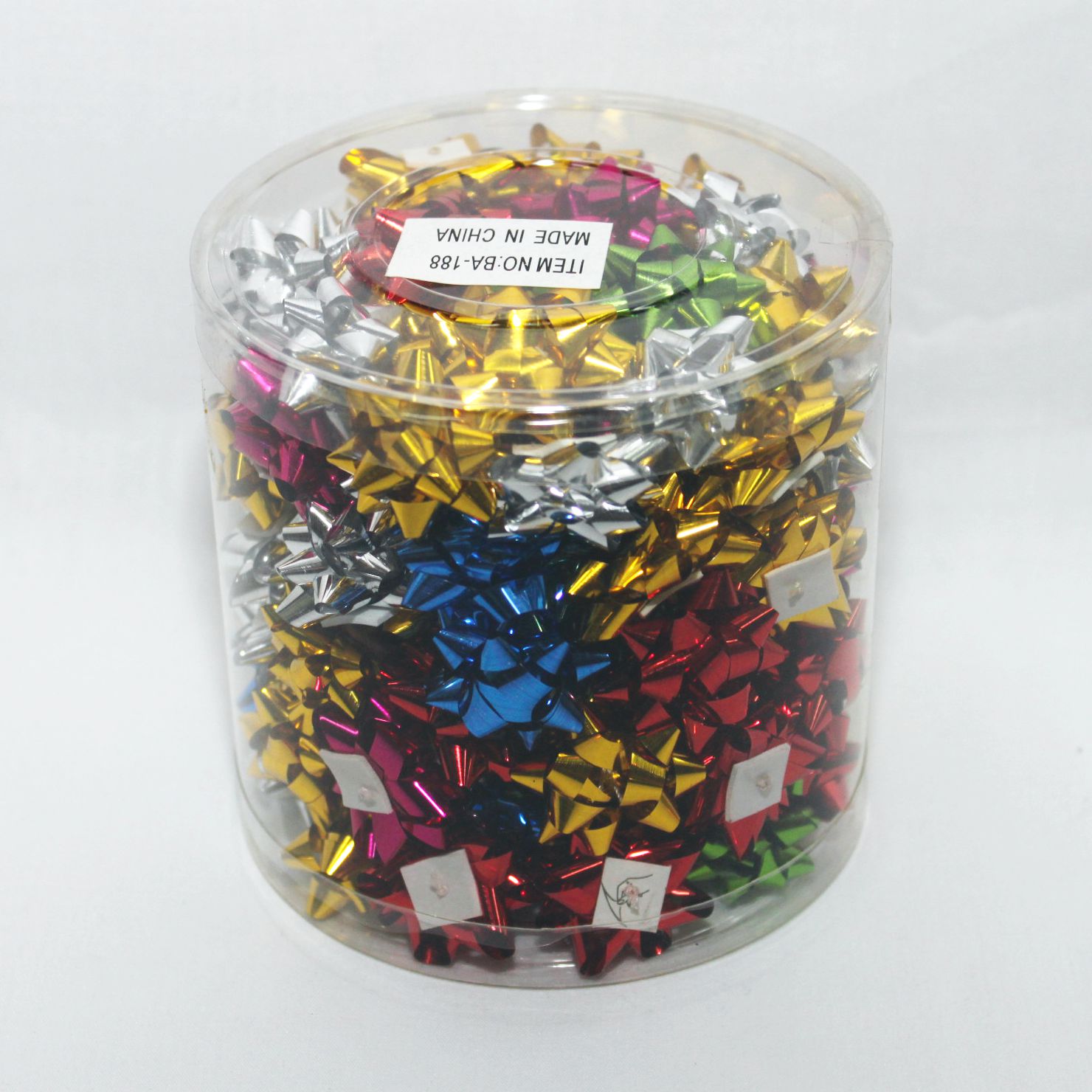 MOÑOS TINNY METALIZADOS CON ADHESIVO x 100 u.