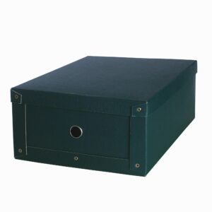 CAJA DE ARCHIVO CON TAPA CON REMACHES 45 x 31 x 16 cm.