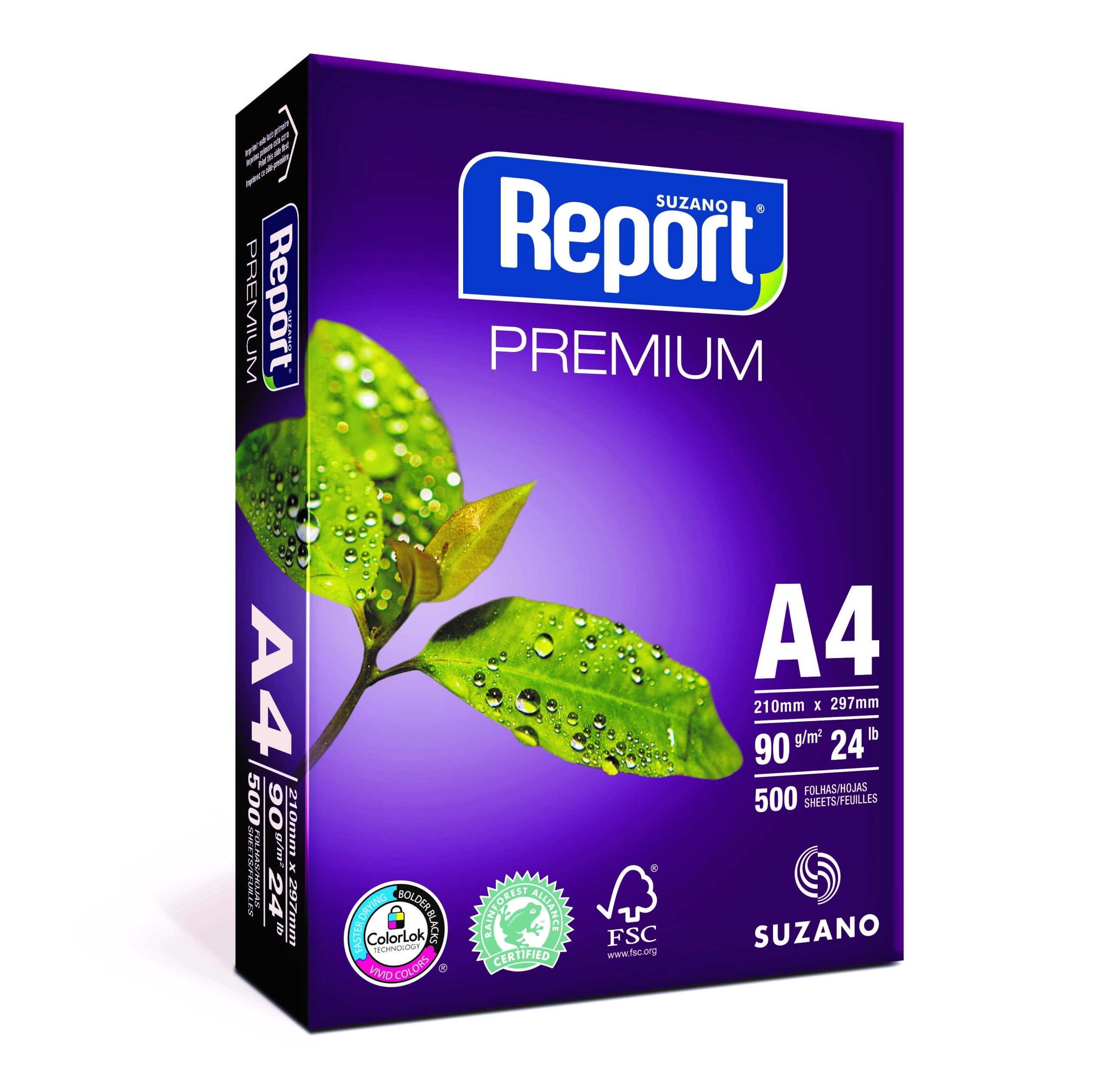 RESMA REPORT LASER 90 g. A4 x 500 h.