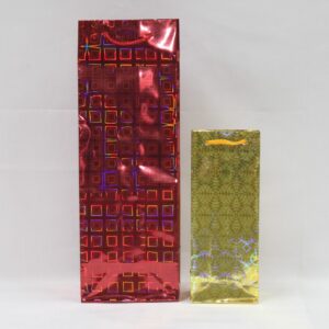 BOLSA HOLOGRAMADA BOTELLA CON SOGA