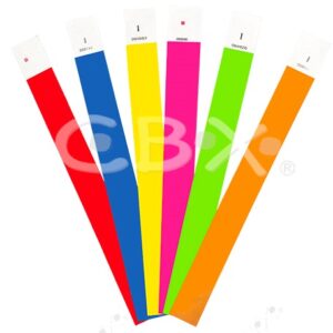 PULSERAS DE PAPEL TYVEK PARA IDENTIFICACION