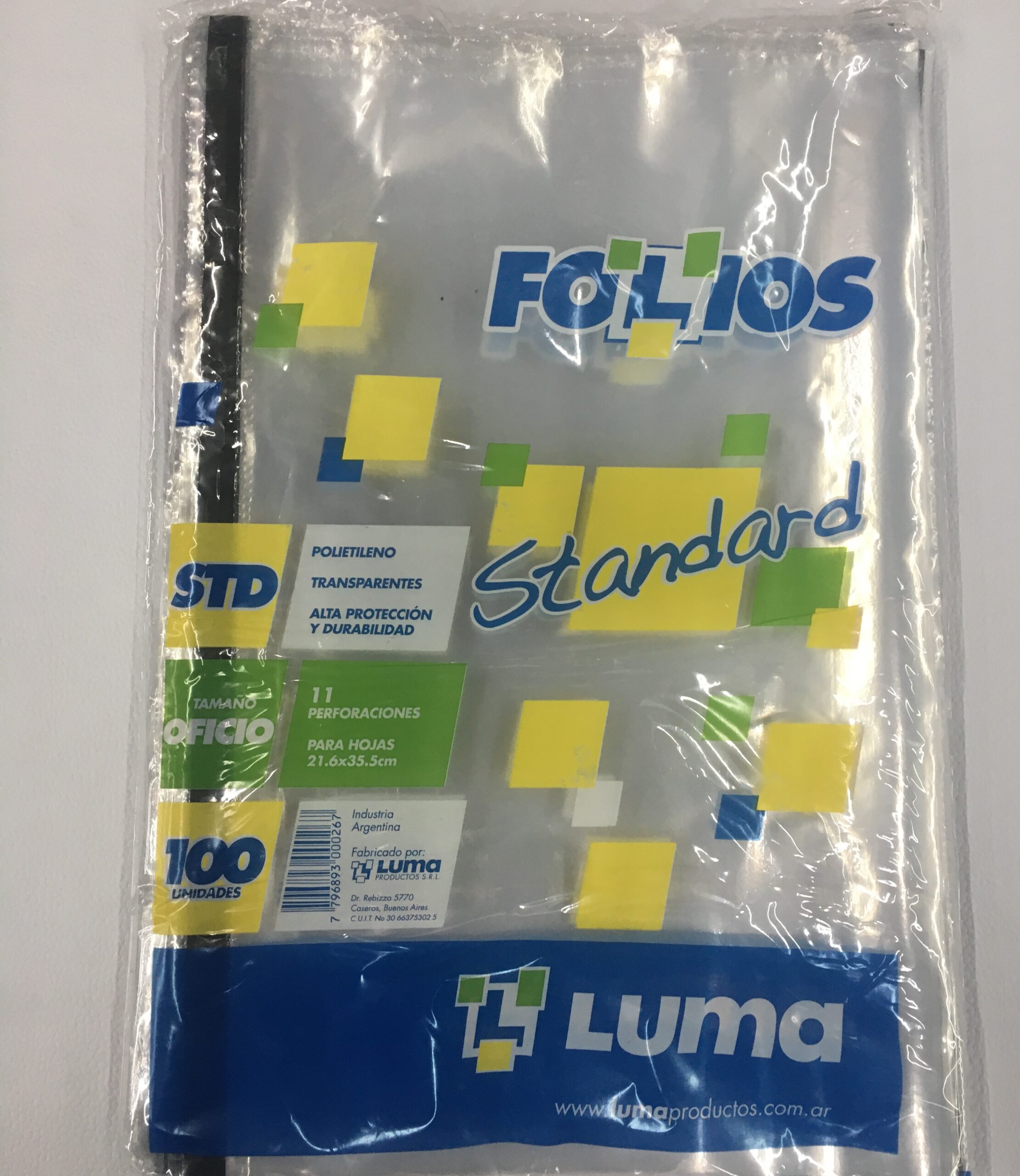 FOLIOS LUMA OFICIO x 100 u.
