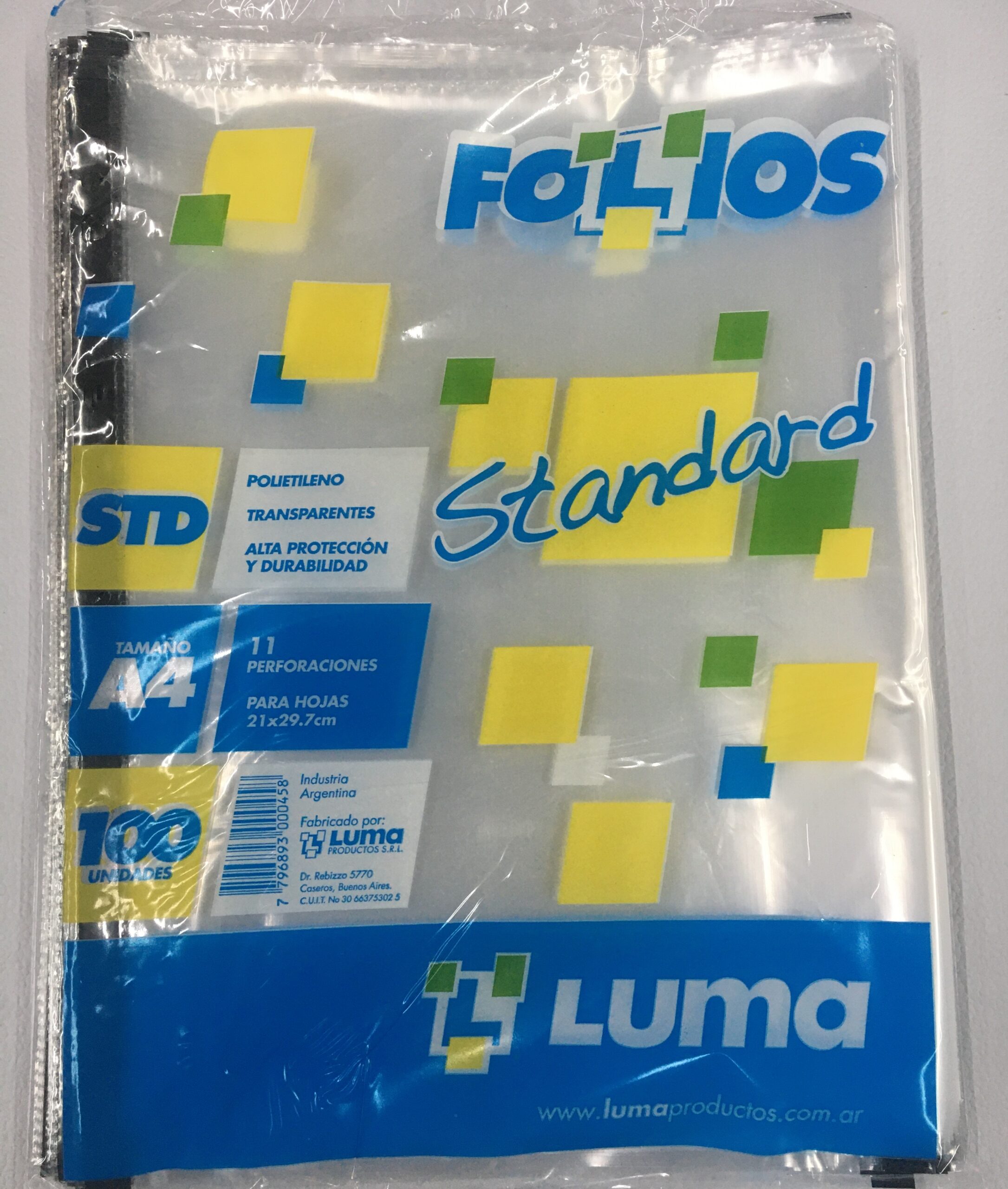 FOLIOS LUMA A4 x 100 u.