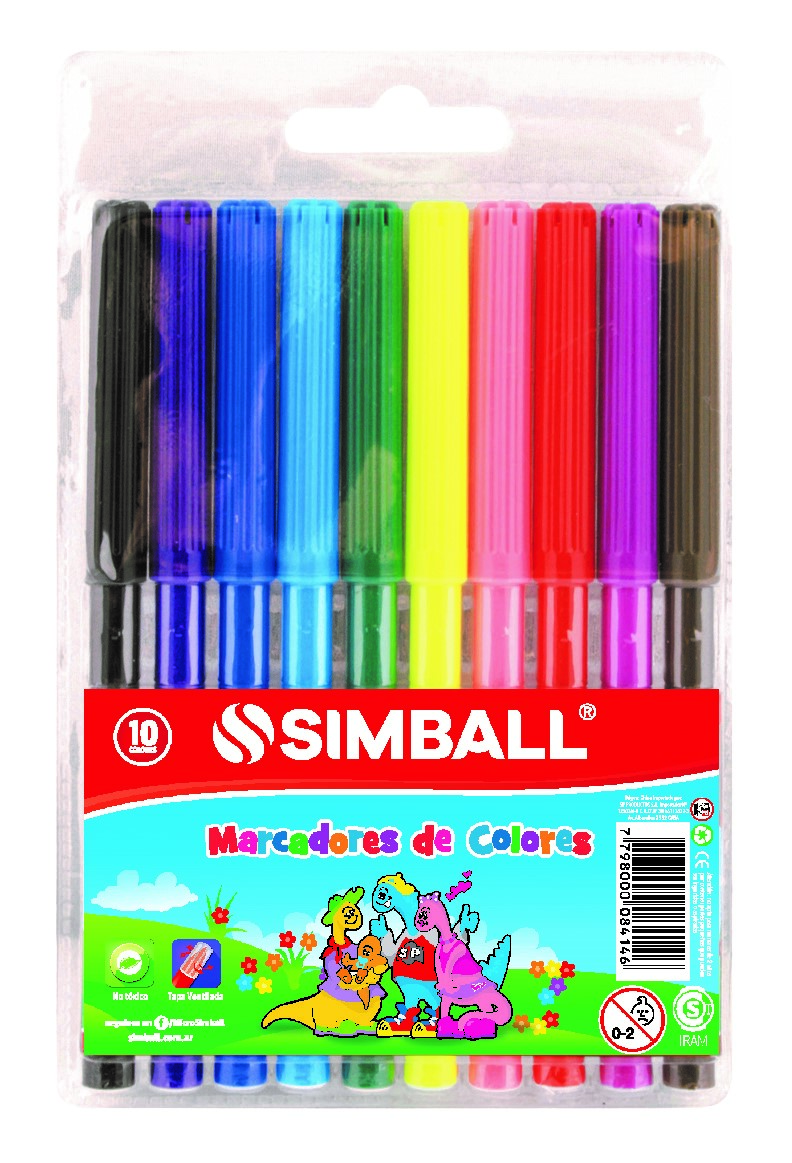 MARCADORES LARGOS SIMBALL x 10