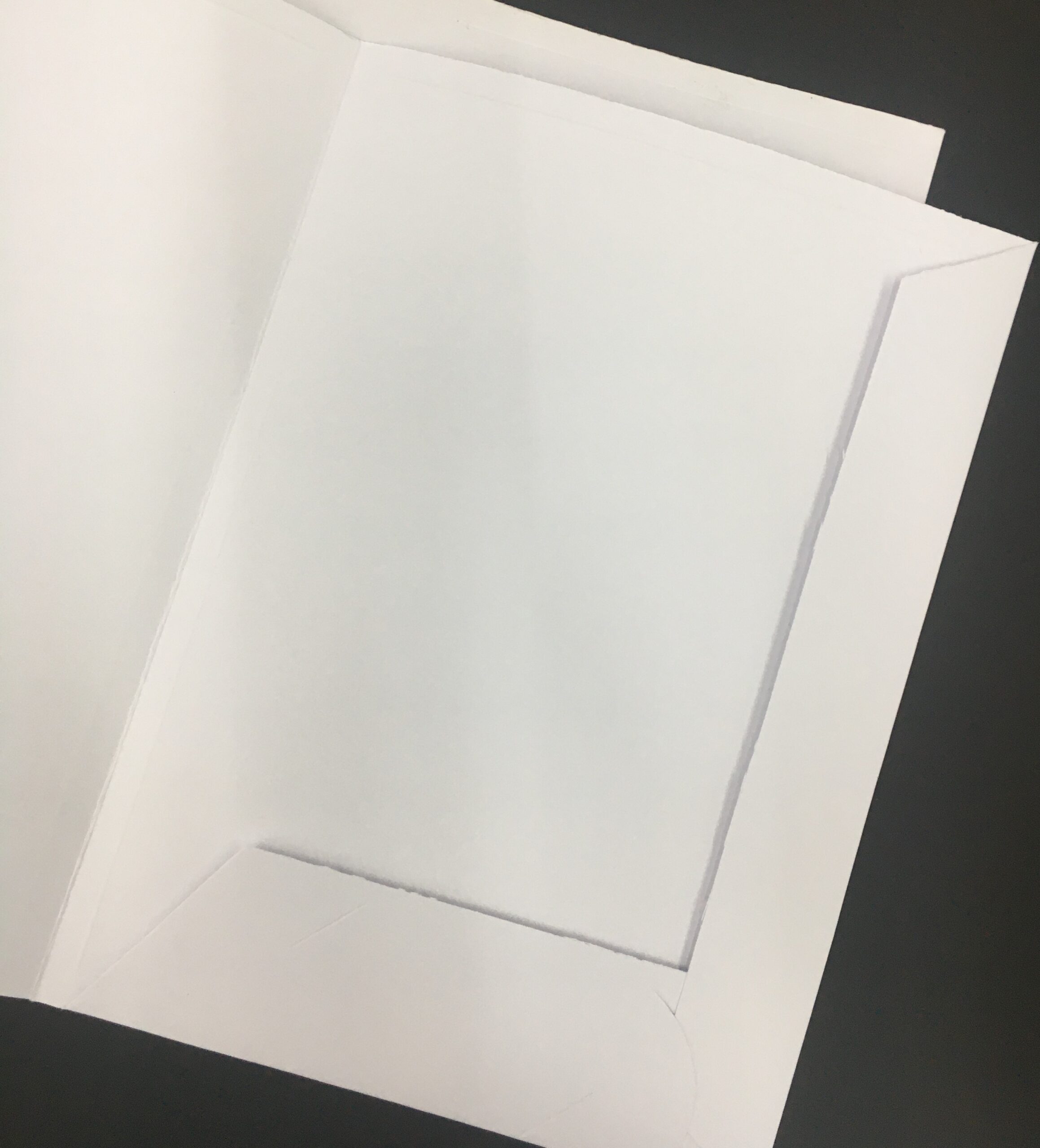 CARPETA A4 2 SOLAPAS OPALINA BLANCA