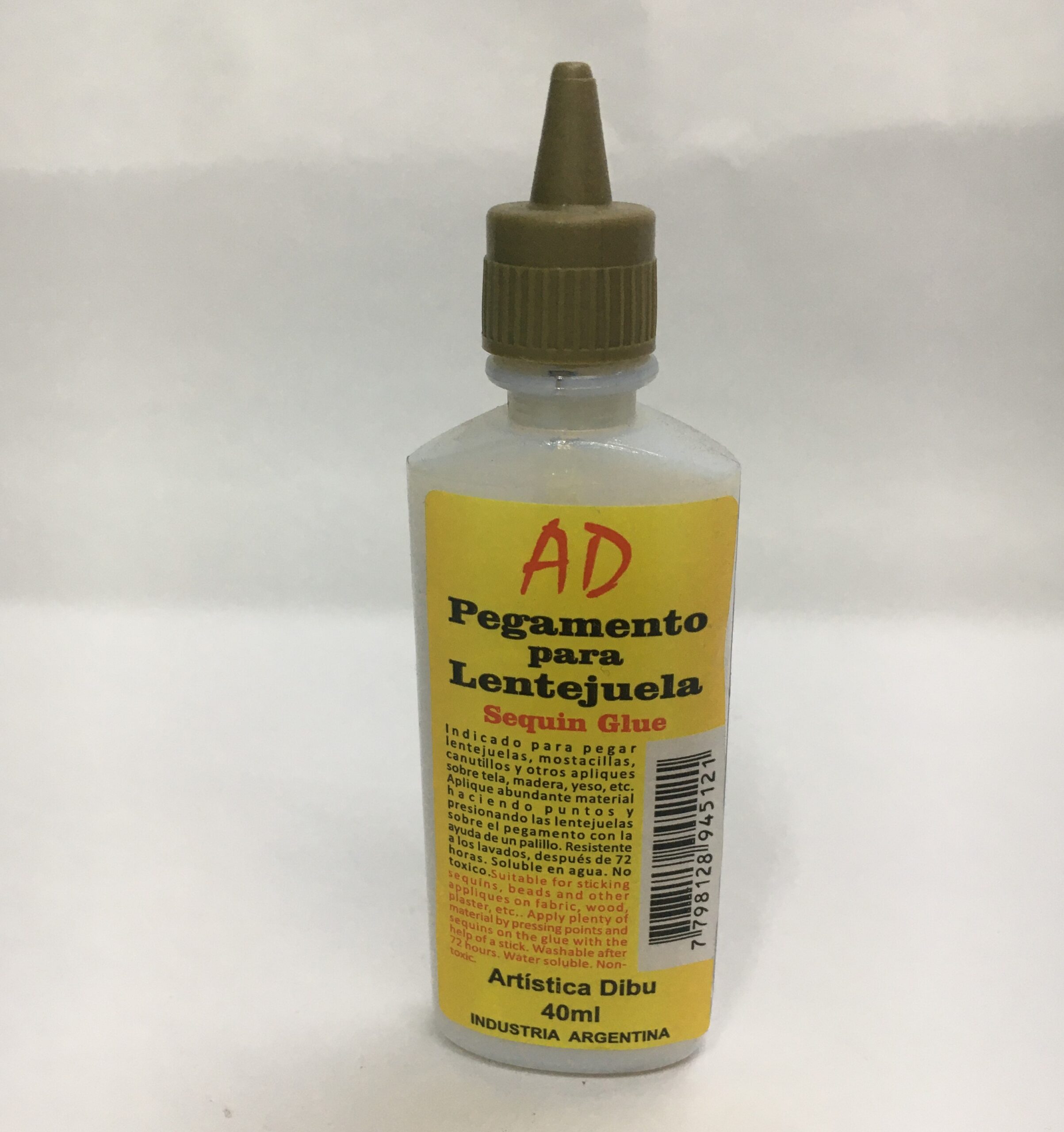 ADHESIVO PARA LENTEJUELAS AD x 40 ml.