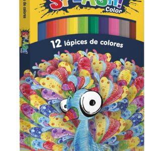 LAPICES DE COLORES LARGOS SPLASH x 12