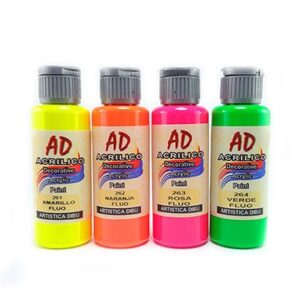 ACRILICO AD FLUO x 60 ml.