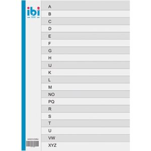 INDICE A-Z IBI A4