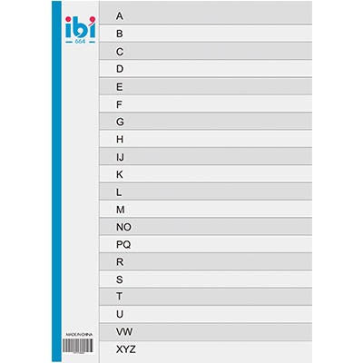 INDICE A-Z IBI A4