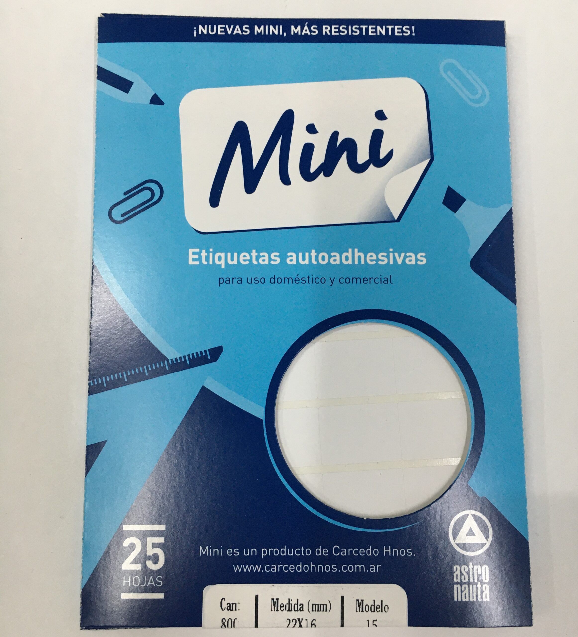 ETIQUETAS AUTOADHESIVAS COMERCIALES BLANCAS