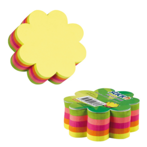 NOTAS ADHESIVAS FLUO CON FORMA DE FLOR