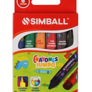 CRAYONES GRUESOS SIMBALL x 6 u.