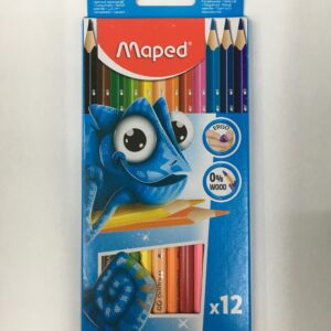 LAPICES DE COLORES LARGOS MAPED x 12
