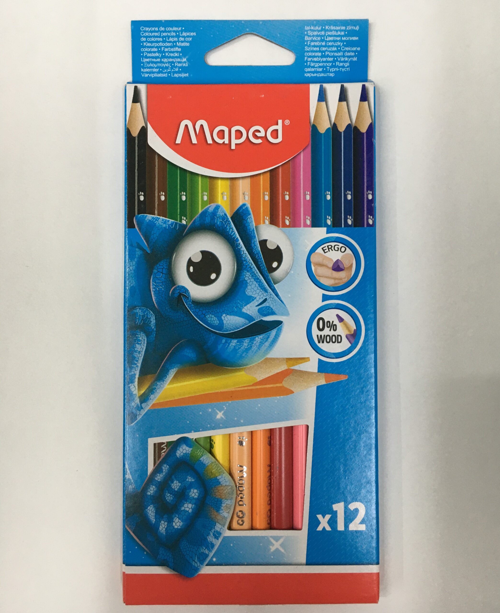 LAPICES DE COLORES LARGOS MAPED x 12