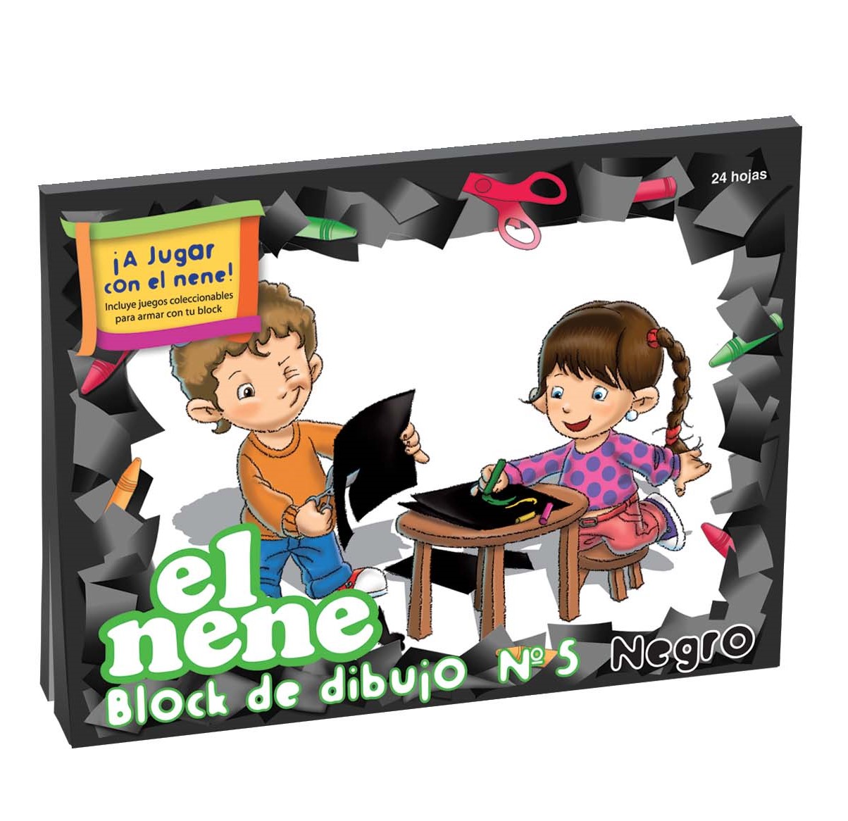 BLOCK DE DIBUJO NEGRO Nº5 EL NENE