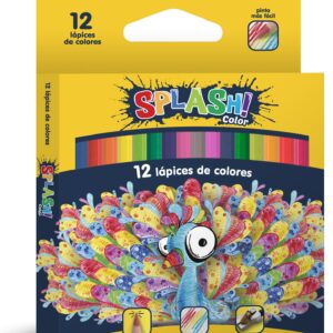 LAPICES DE COLORES CORTOS SPLASH x 12