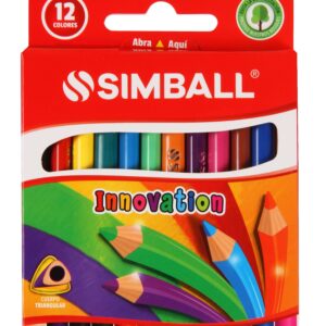 LAPICES DE COLORES CORTOS SIMBALL INNOVATION x 12