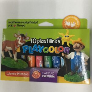PLASTILINA PLAYCOLOR x 10 u.