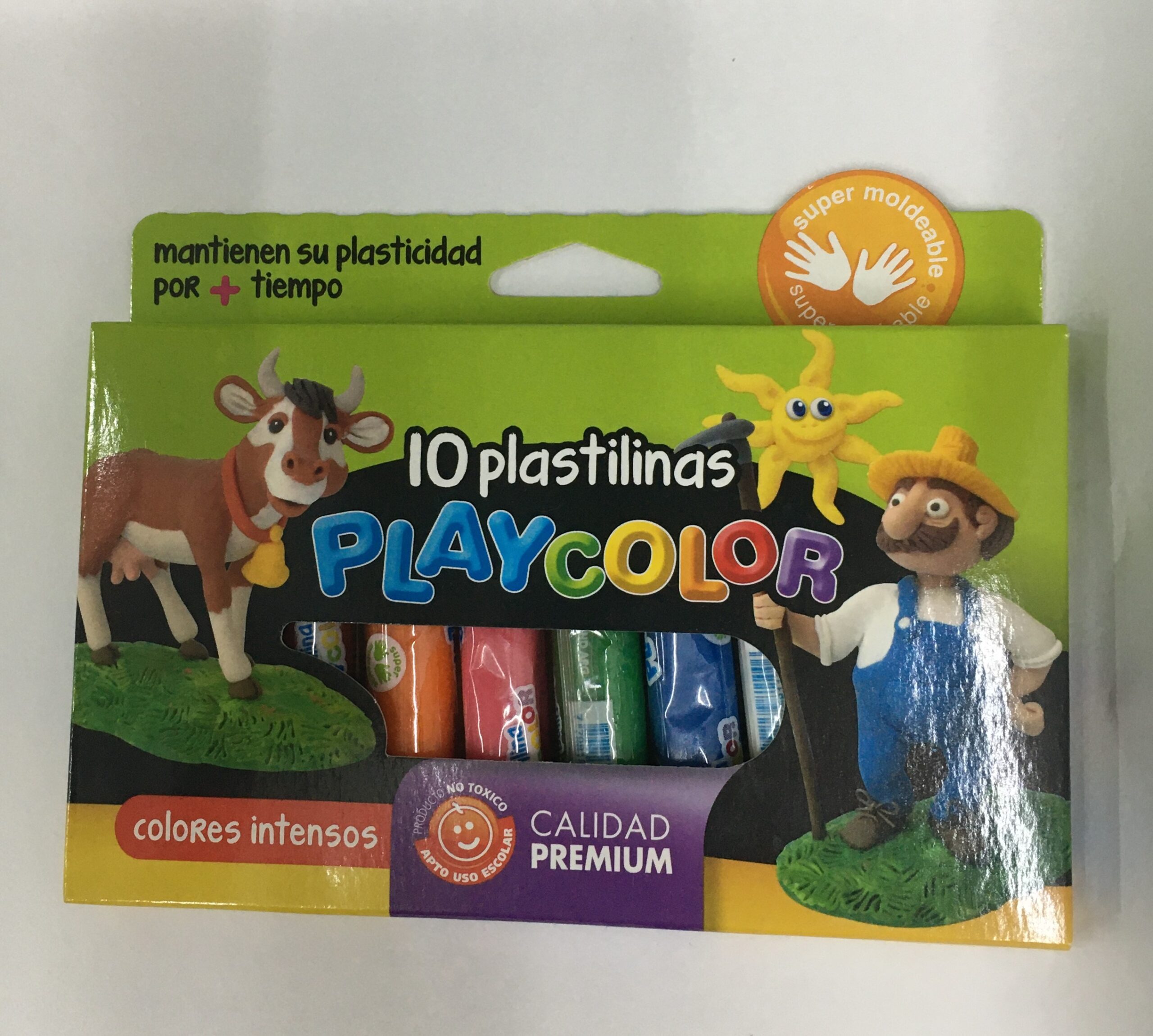 PLASTILINA PLAYCOLOR x 10 u.