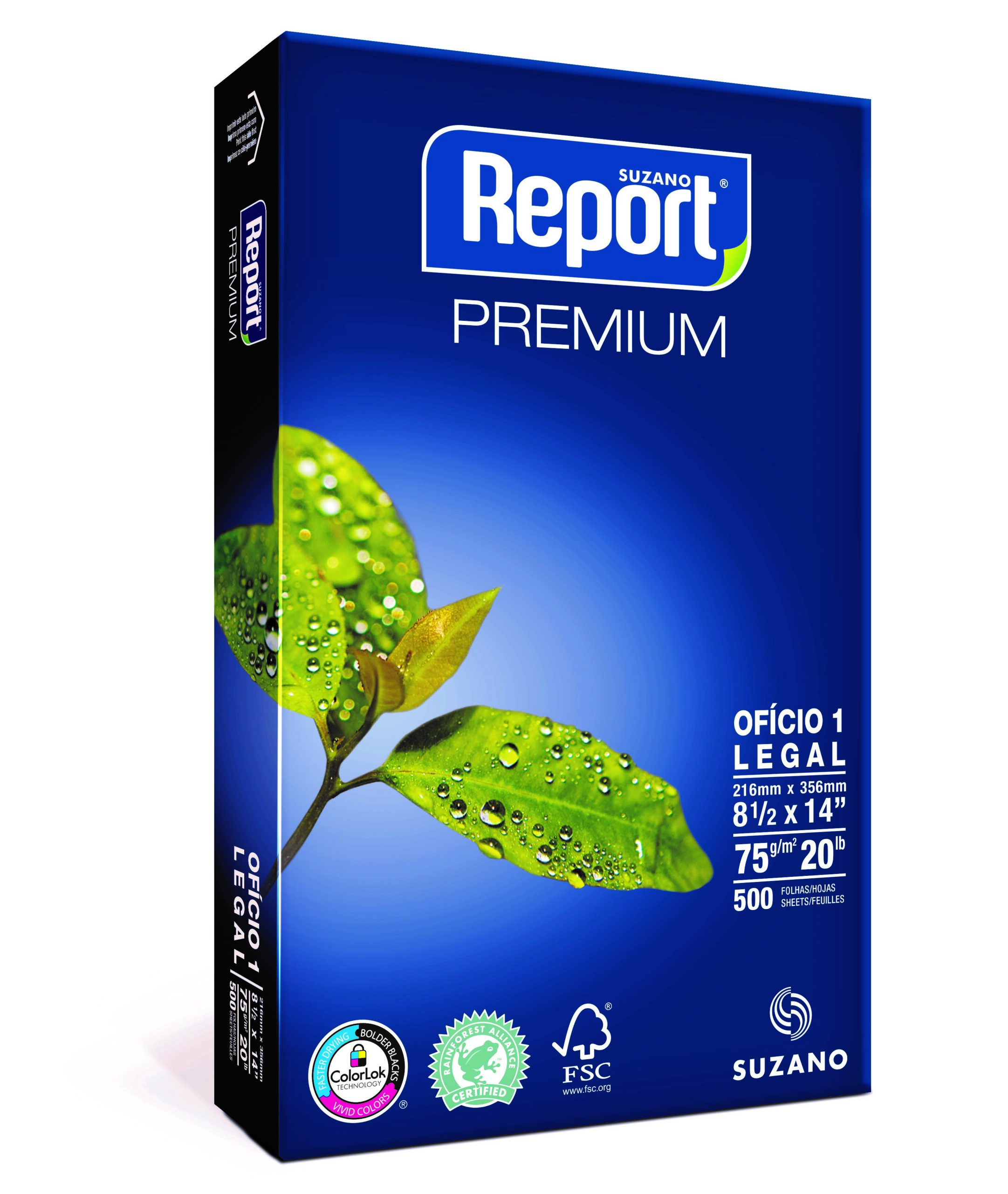RESMA REPORT 75 g. OFICIO x 500 h.