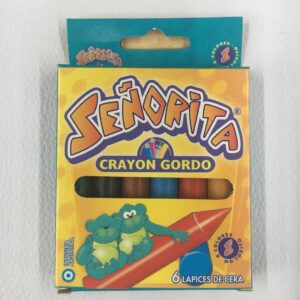 CRAYONES GRUESOS SEÑORITA x 6 u.