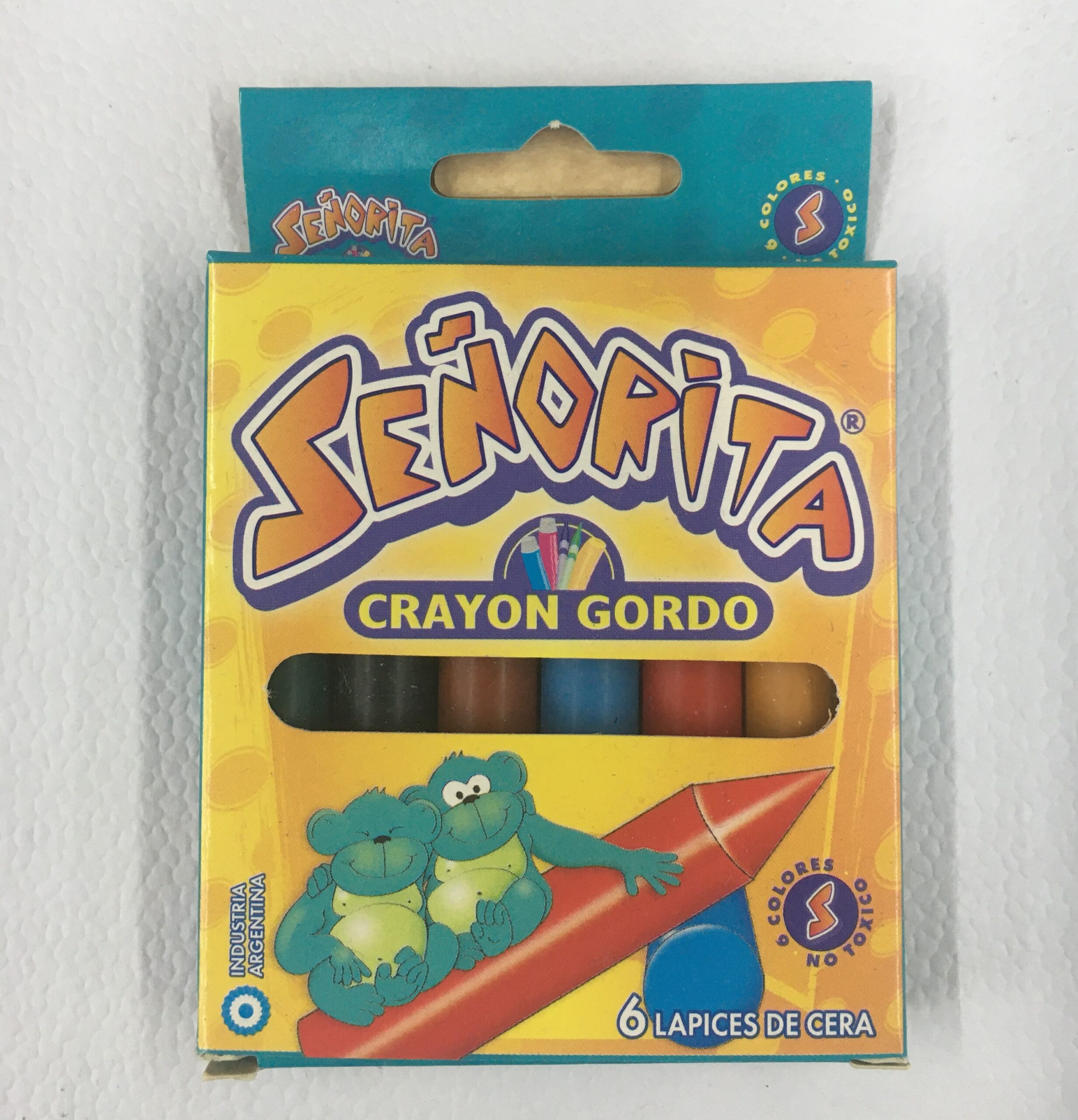 CRAYONES GRUESOS SEÑORITA x 6 u.