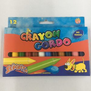 CRAYONES GRUESOS SEÑORITA x 12 u.