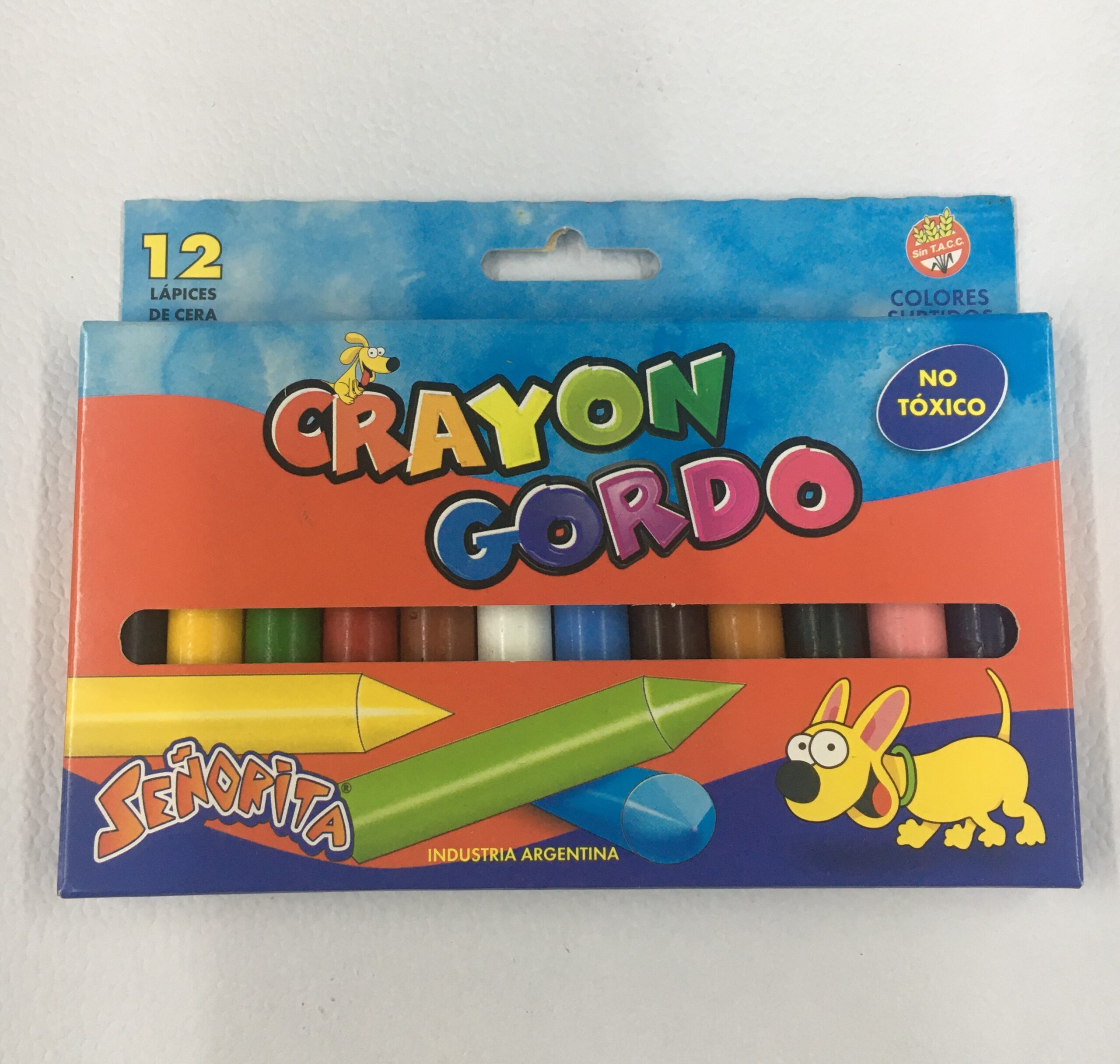CRAYONES GRUESOS SEÑORITA x 12 u.
