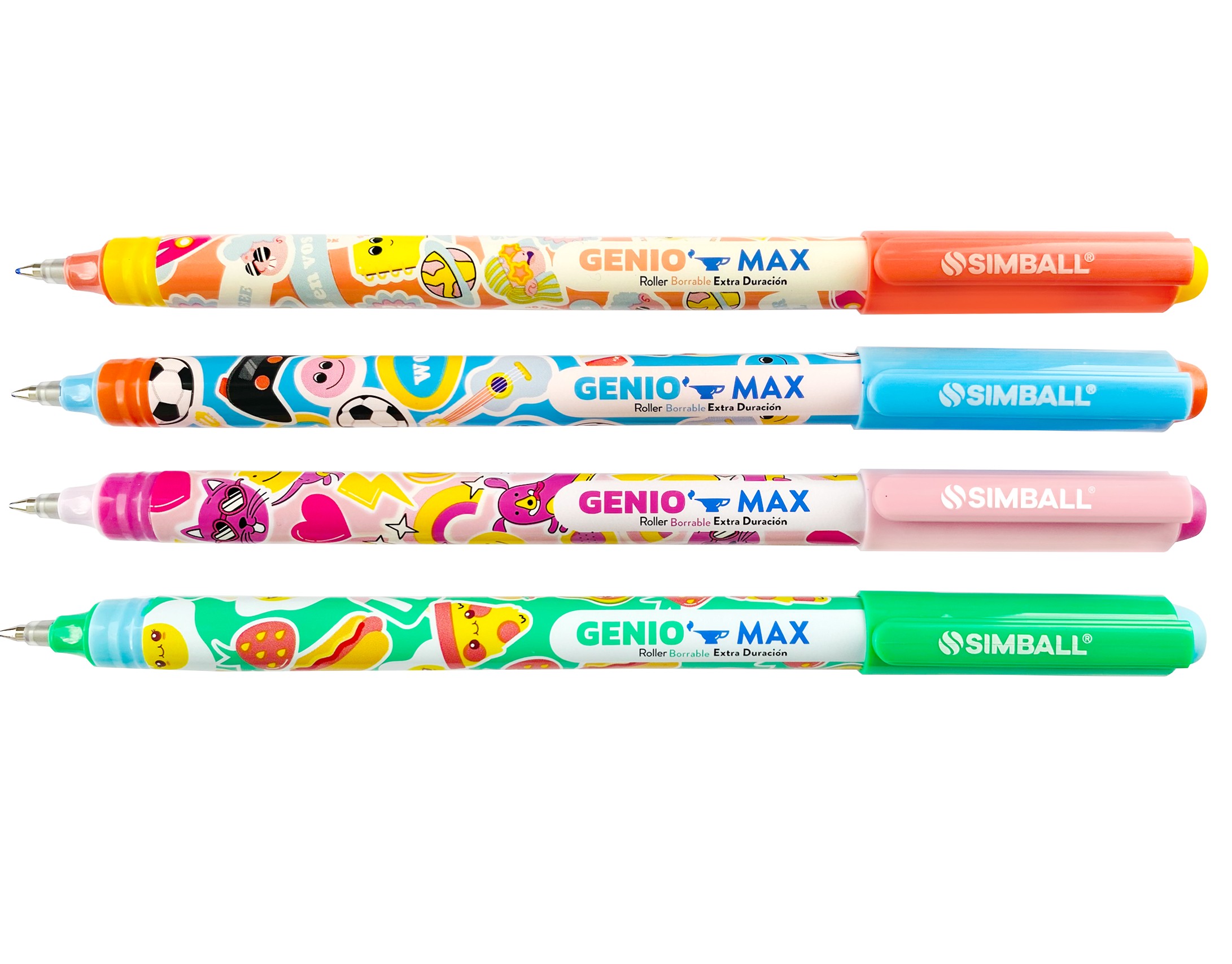 ROLLER GEL BORRABLE A FRICCION SIMBALL GENIO MAX DESCARTABLE