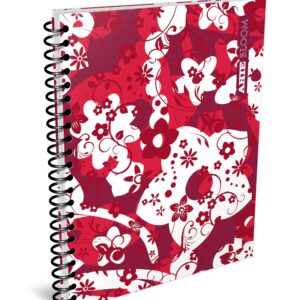 CUADERNO ESPIRALADO ARTE BLOOM/NINFA/MUSIC x 80 h.