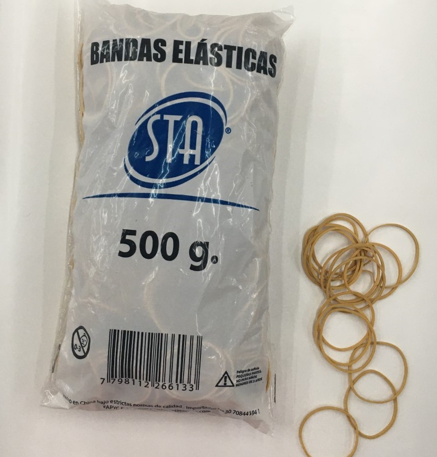 BANDAS ELASTICAS STA x 500 g.