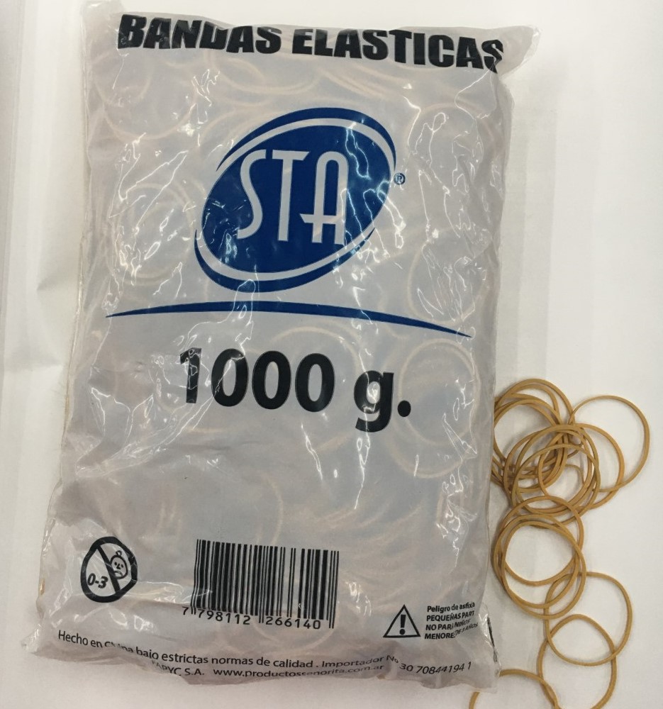 BANDAS ELASTICAS STA x 1000 g.