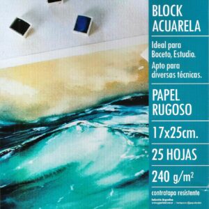BLOCK PARA ACUARELA PAPERLAND 17x25 x 25 h.