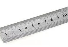 REGLA METALICA FLEXIBLE x 60 cm.