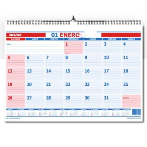 PLANIFICADOR MENSUAL CON ESPIRAL 54 ML