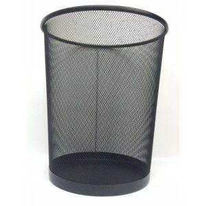 CESTO PAPELERO METALICO NEGRO
