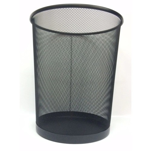 CESTO PAPELERO METALICO NEGRO