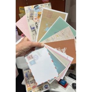 PAPELES ILUSTRADOS TRAVEL IBICRAFT 15x11cm. 230g. (14h.)