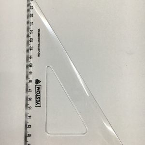 ESCUADRA PLASTICA YESTOM 45/60º x 20 cm.