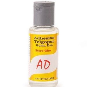 ADHESIVO PARA TELGOPOR y GOMA EVA AD x 40 ml.