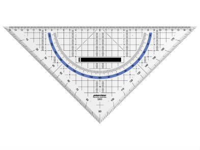 ESCUADRA MULTIUSO PLANTEC 45º x 32 cm.