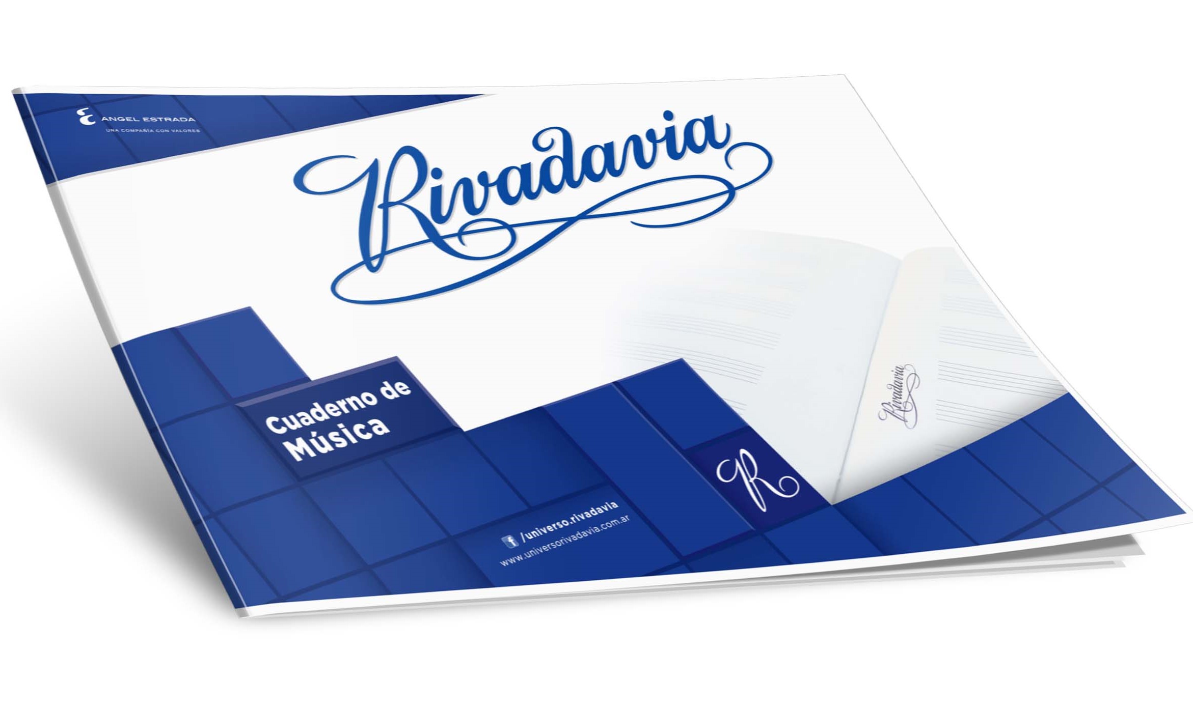 CUADERNO DE MUSICA RIVADAVIA x 20 h.