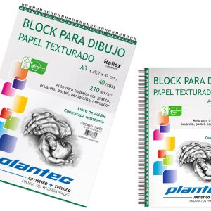 BLOCK PARA DIBUJO PLANTEC A4 PAPEL TEXTURADO